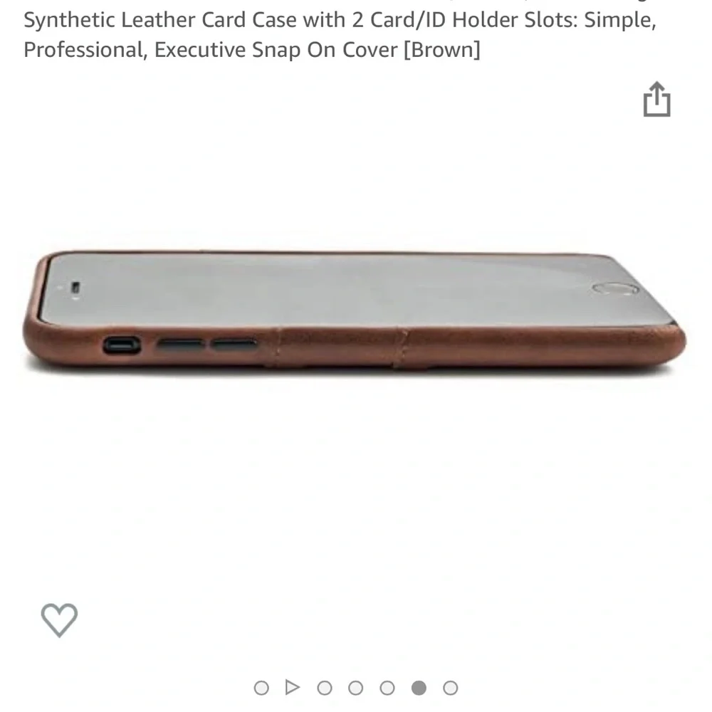 Dockem synthetic leather exec wallet case for iPhone 7plus/8plus